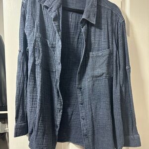 RD Style Dark Blue Shirt Jacket